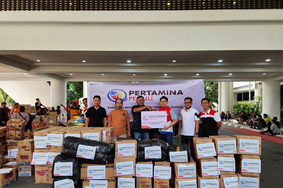 Pertamina Patra Niaga Sulawesi kembali salurkan bantuan korban letusan Gunung Ruang