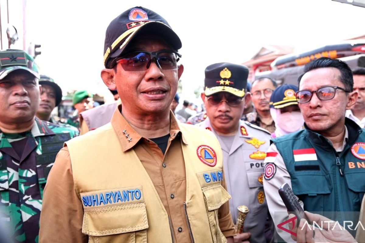 Kunjungi Tanah Datar, Kepala BNPB sasar titik lokasi banjir bandang