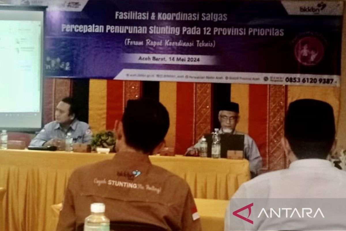 BKKBN Aceh gelar forum teknis penurunan stunting di Aceh Barat