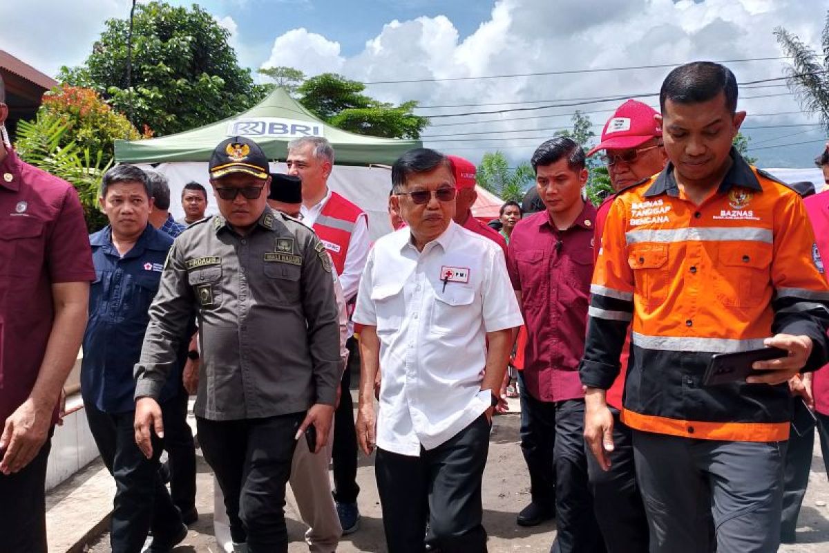 Jusuf Kalla: PMI bantu evakuasi-rehabilitasi lokasi bencana di Sumbar