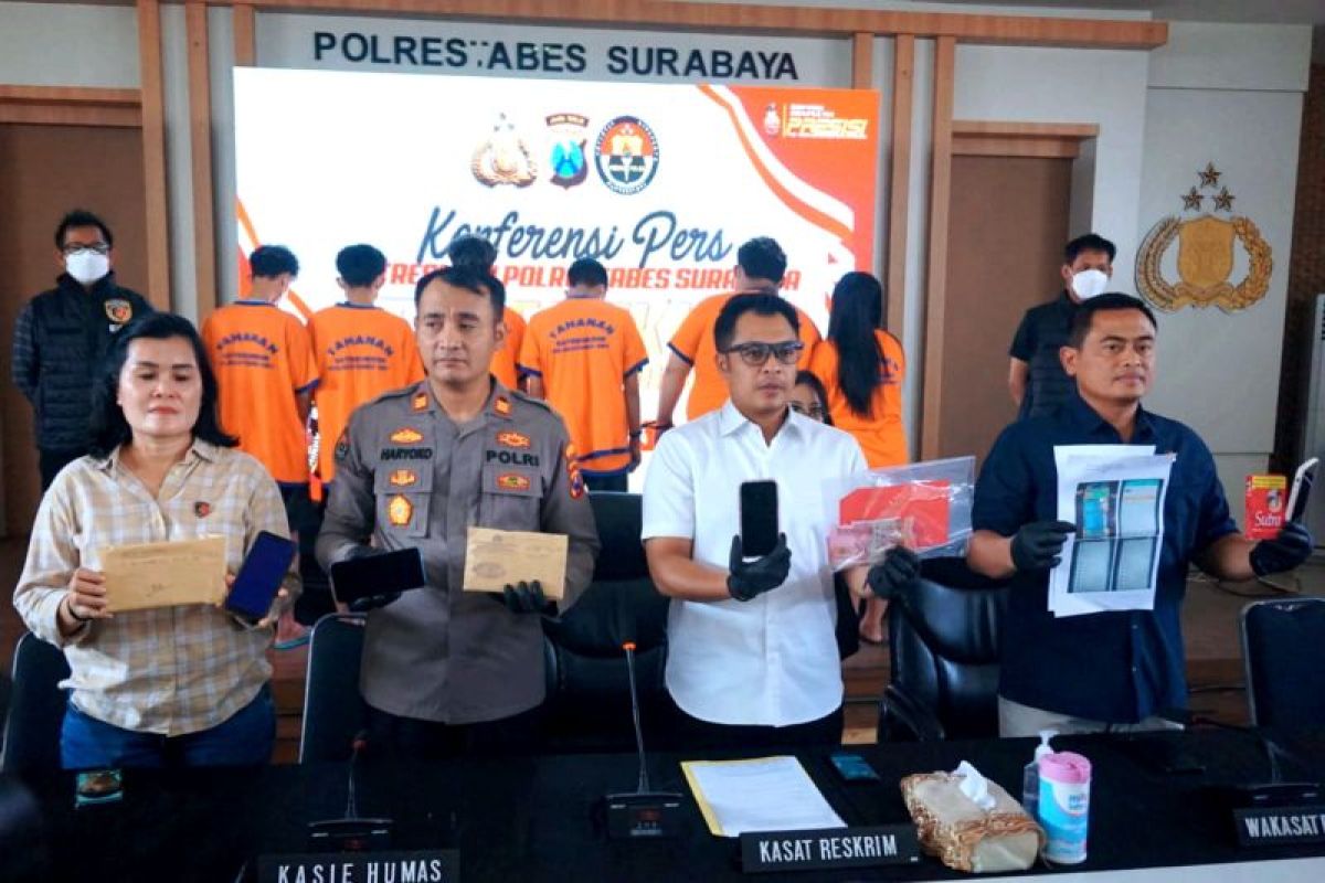 Polisi tangkap tujuh tersangka perdagangan orang di Surabaya