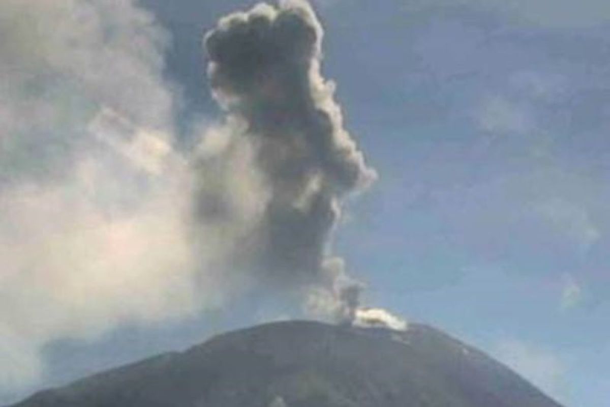 Gunung Ile Lewotolok Lembata erupsi lontarkan abu setinggi 800 meter