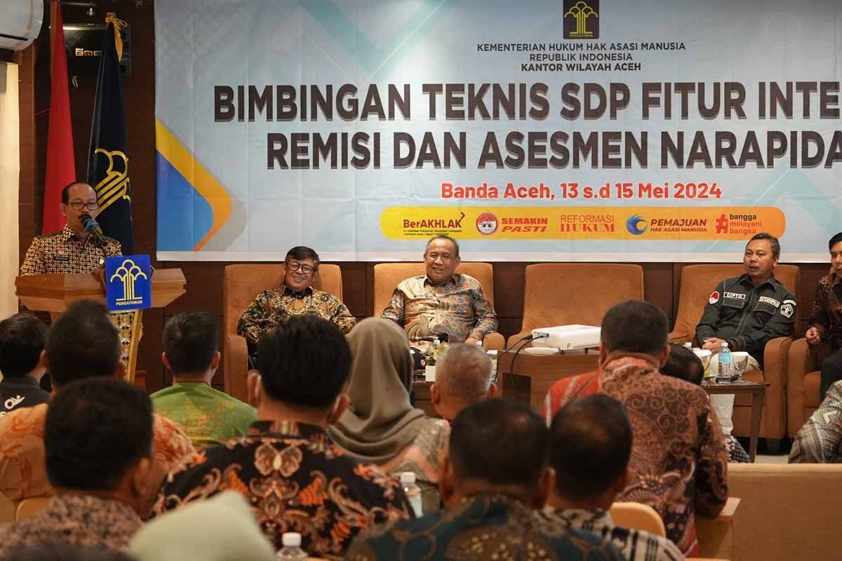 Buka Bimtek SDP, Kakanwil Kemenkumham Aceh: Pahami dan jangan asal 