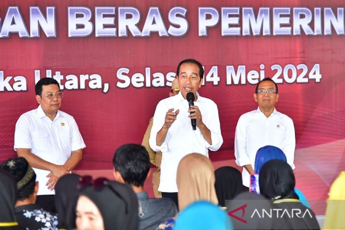 Presiden tegaskan bantuan beras langkah konkret ringankan beban warga