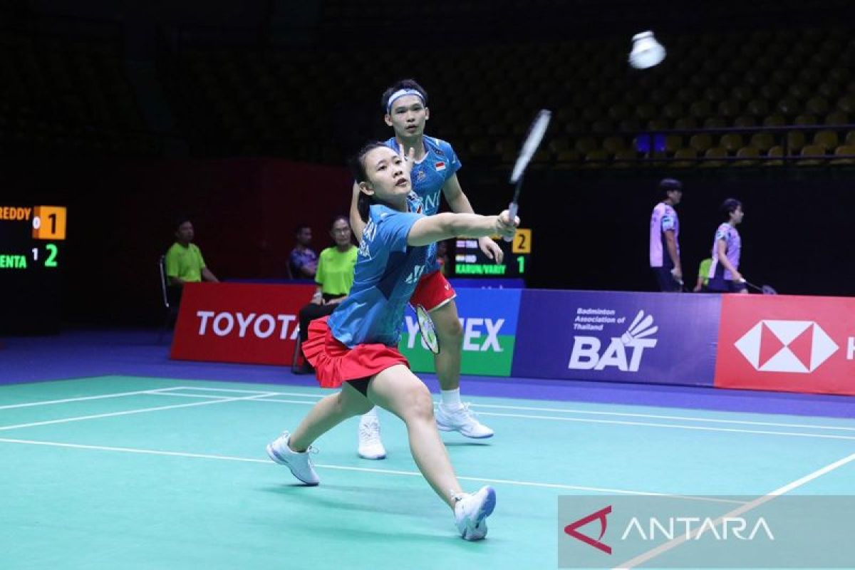 Rinov/Pitha tak lengah jaga performa di babak 16 besar Thailand Open