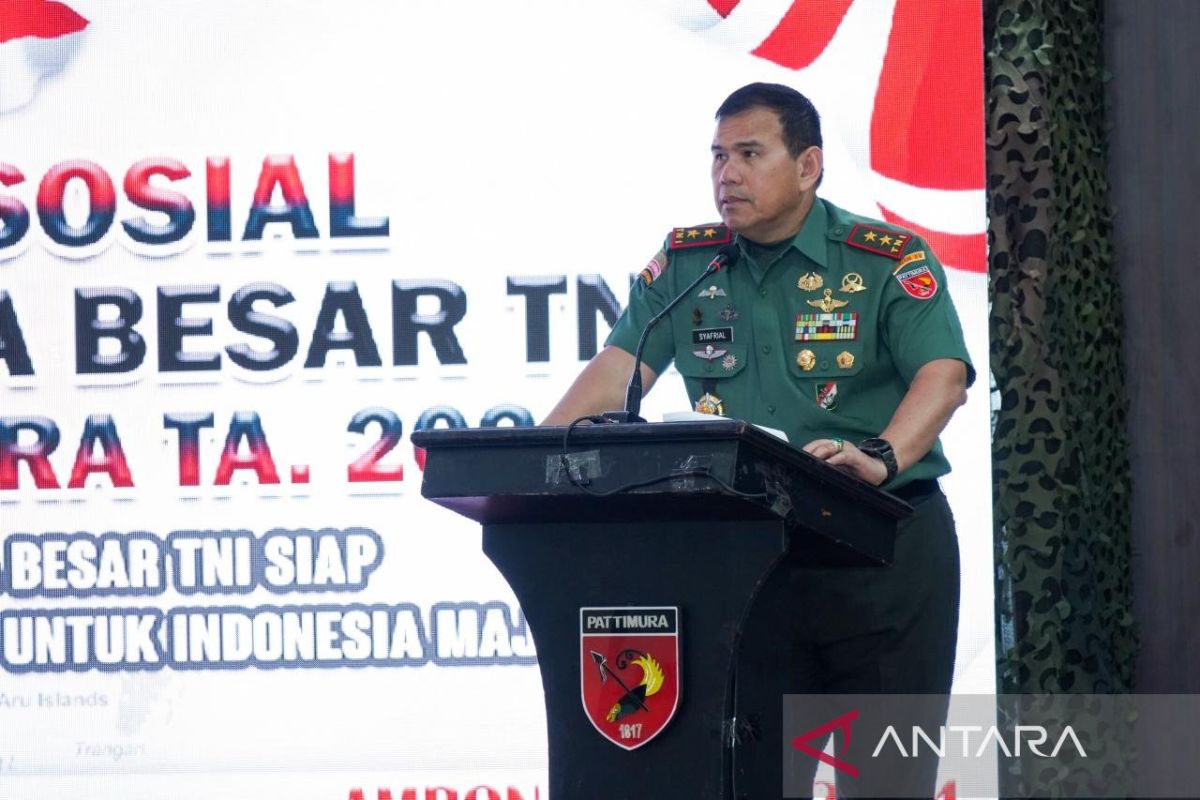 Pangdam XV/Pattimura minta keluarga besar TNI dukung tugas prajurit jaga hankam