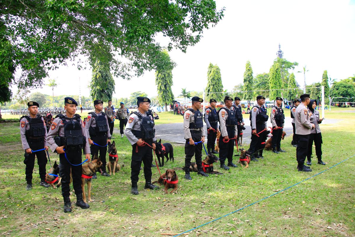 Polri kerahkan 39 ekor anjing pelacak K-9 amankan World Water Forum 