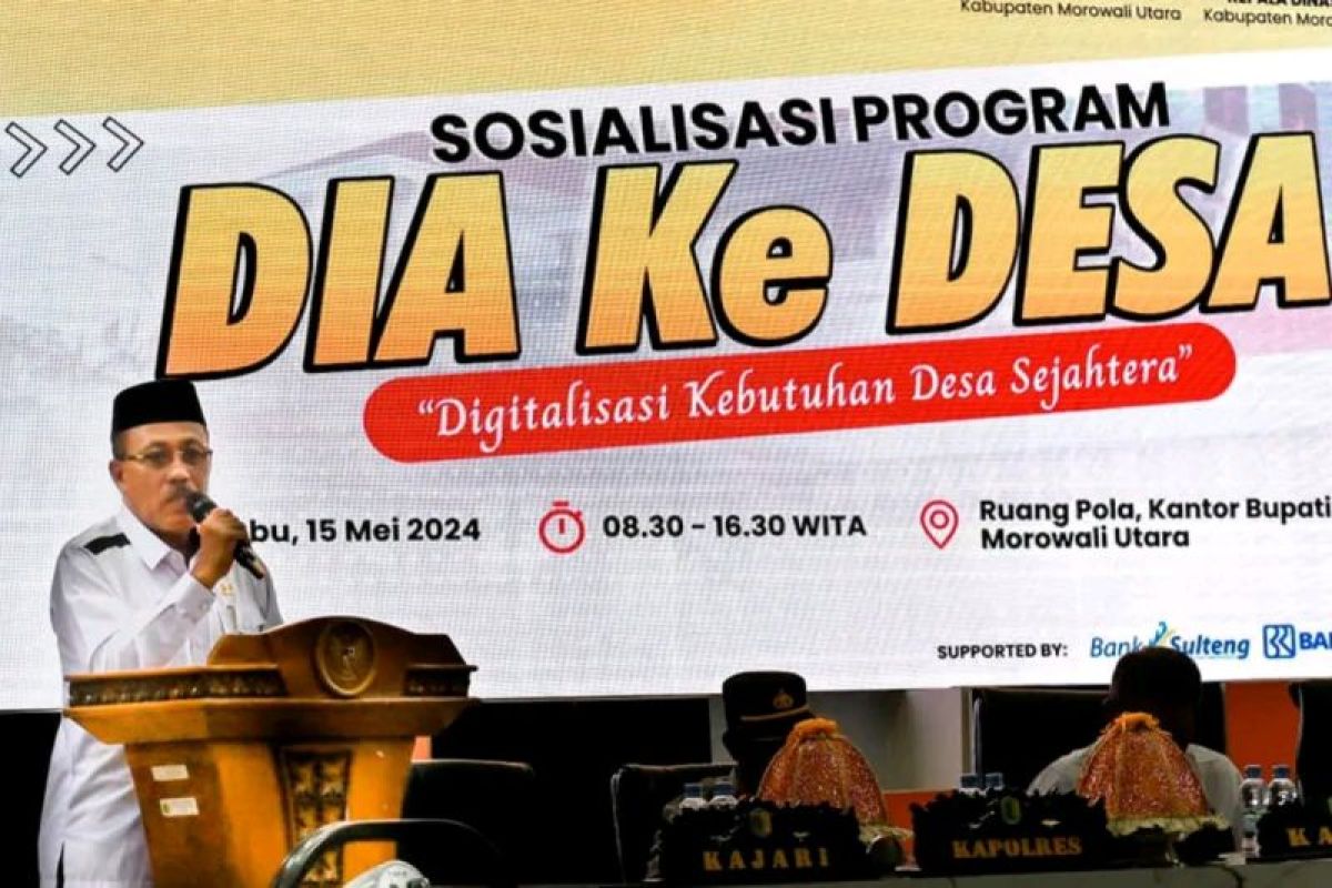 Wabup Morut buka sosialisasi program digitalisasi untuk perangkat desa dan pendamping BKK