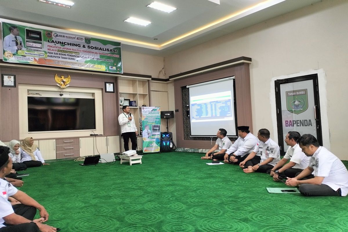 Bapenda Tanah Bumbu luncurkan aplikasi dashboard