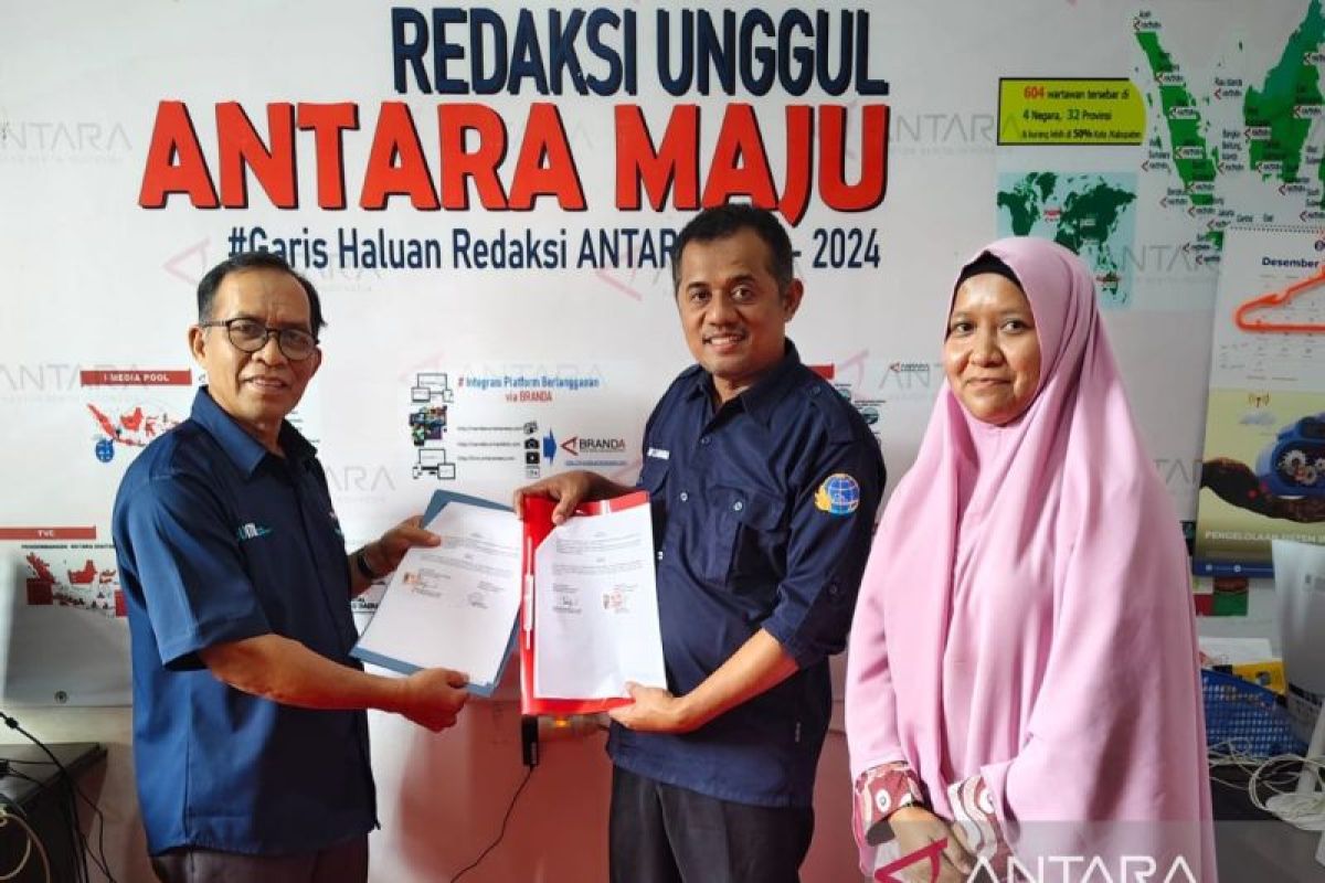 LKBN ANTARA Sultra dengan BPN Mubar kerjasama pemberitaan