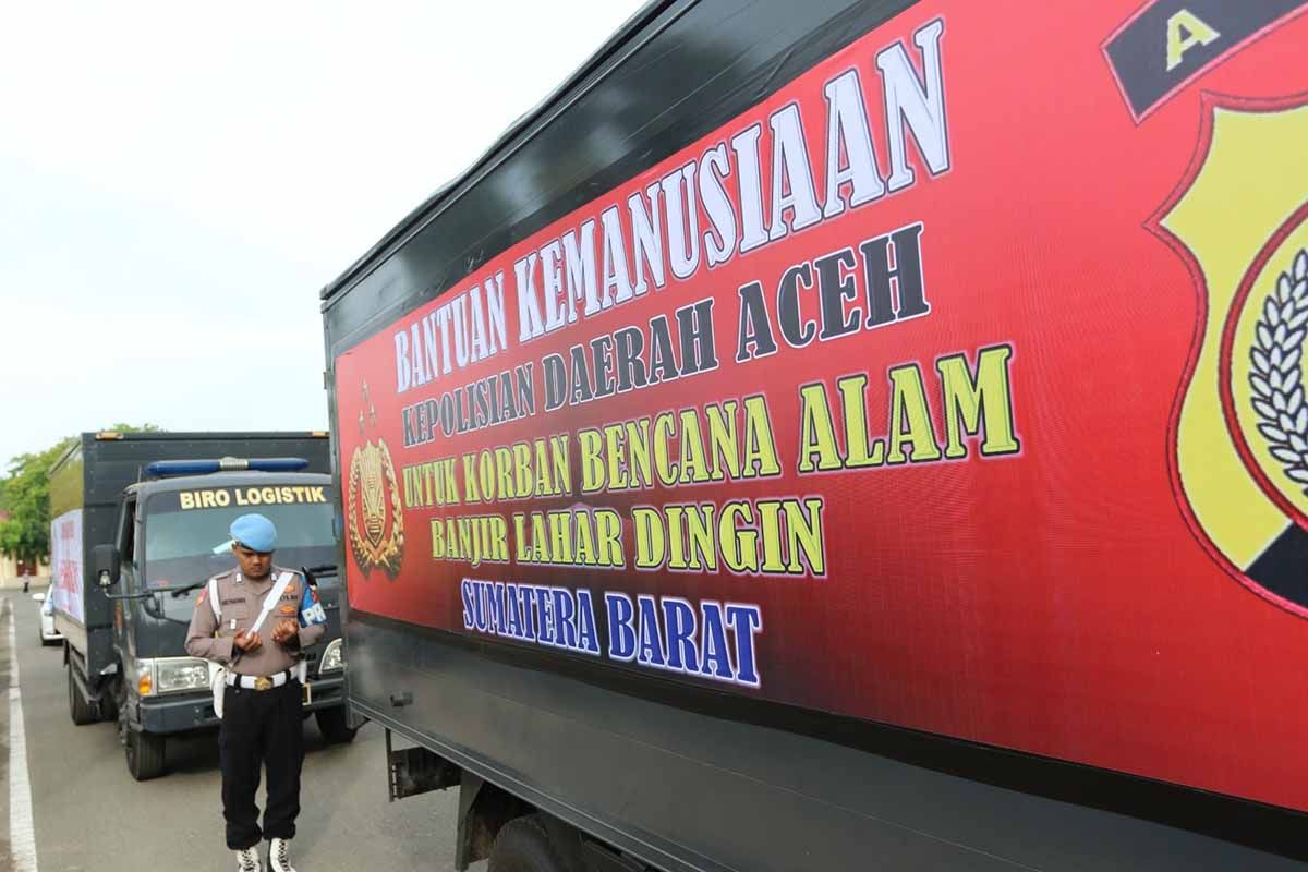 Polda Aceh kirim bantuan untuk korban bencana di Sumbar