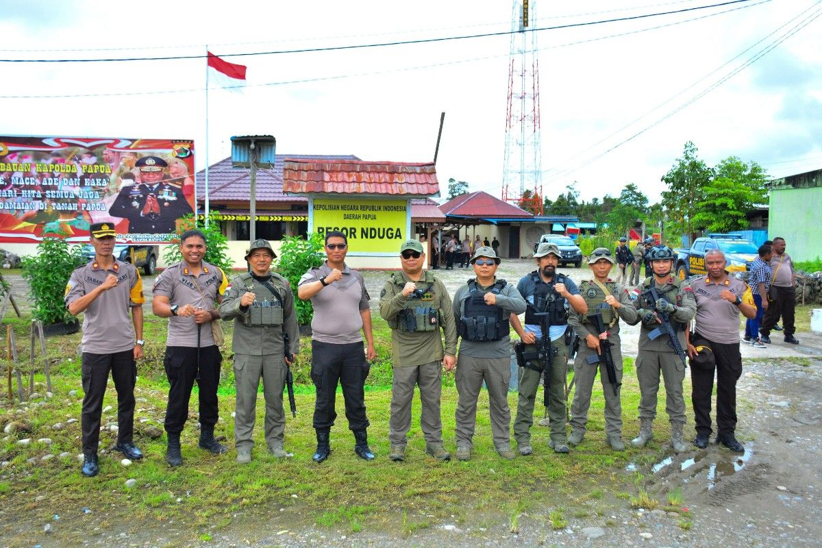 Kepala Operasi Damai Cartenz pantau keamanan di Kabupaten Nduga