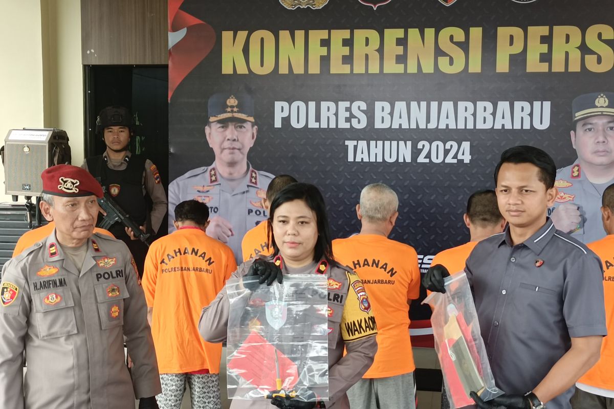 Polres Banjarbaru tangkap tujuh pelaku curanmor dan penadah