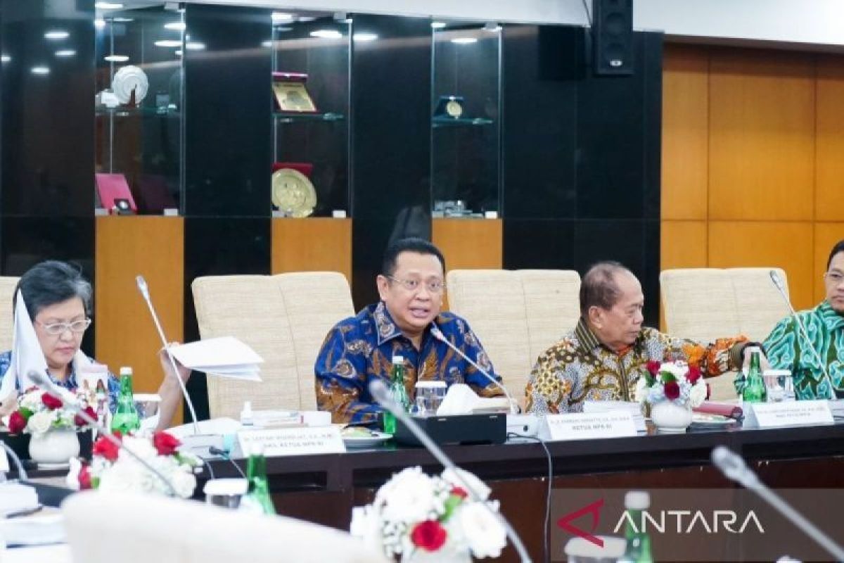 Ketua MPR RI Bambang Soesatyo paparkan bahasan rapat gabungan pimpinan