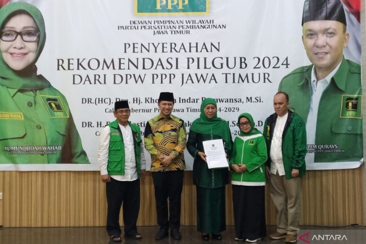 PPP Jatim serahkan rekomendasi Pilkada 2024 ke Khofifah-Emil