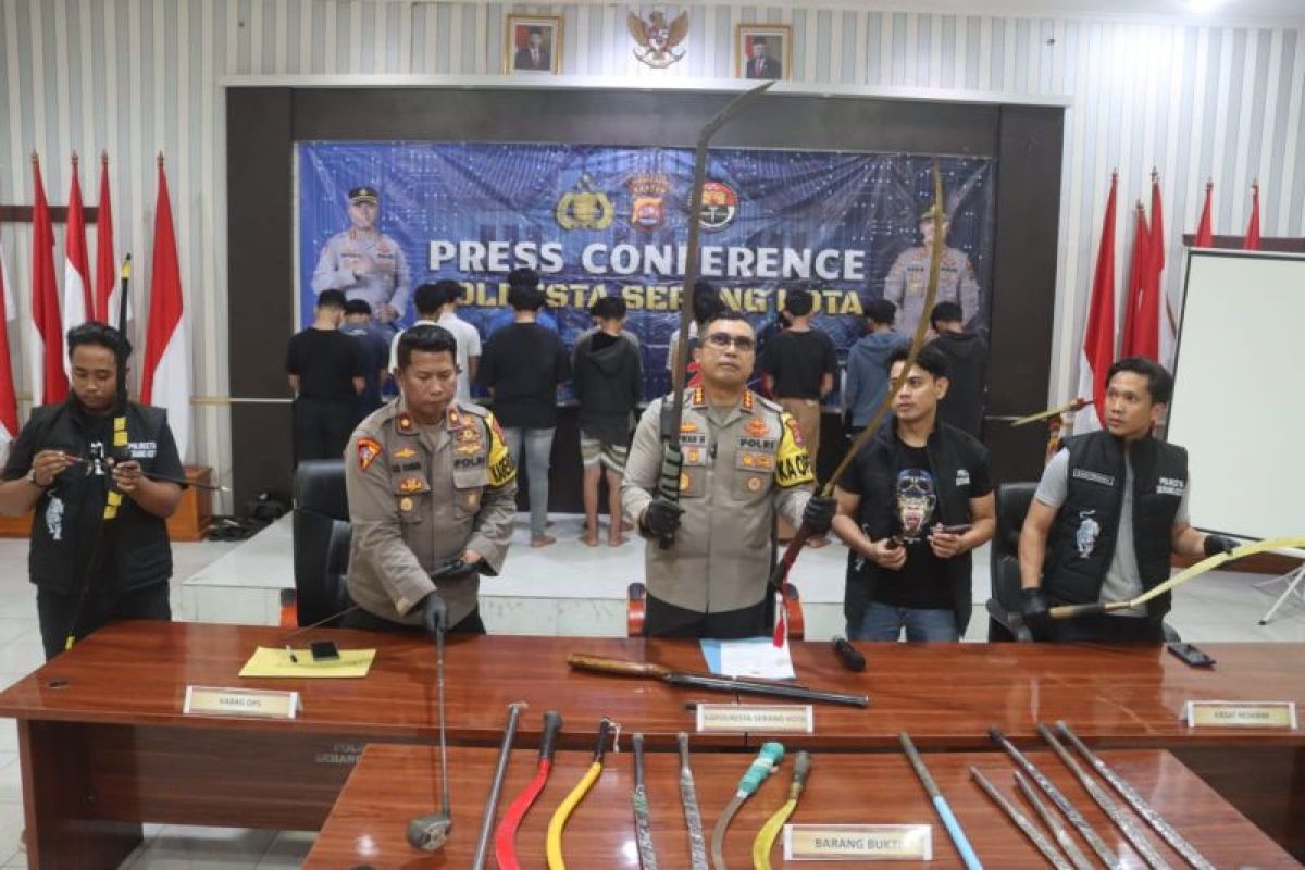 Polisi amankan kelompok geng motor di Kota Serang Banten
