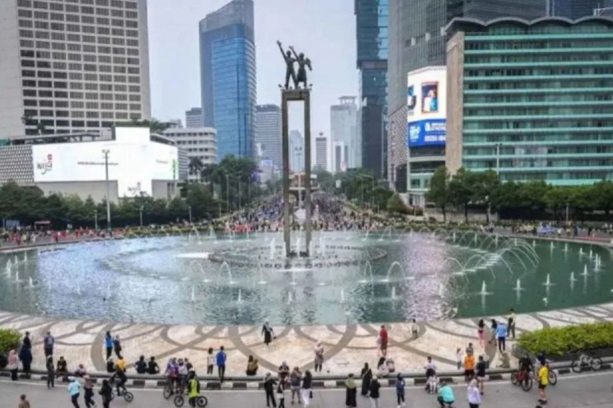 Ratusan personel Satpol PP dikerahkan untuk pencanangan HUT Jakarta