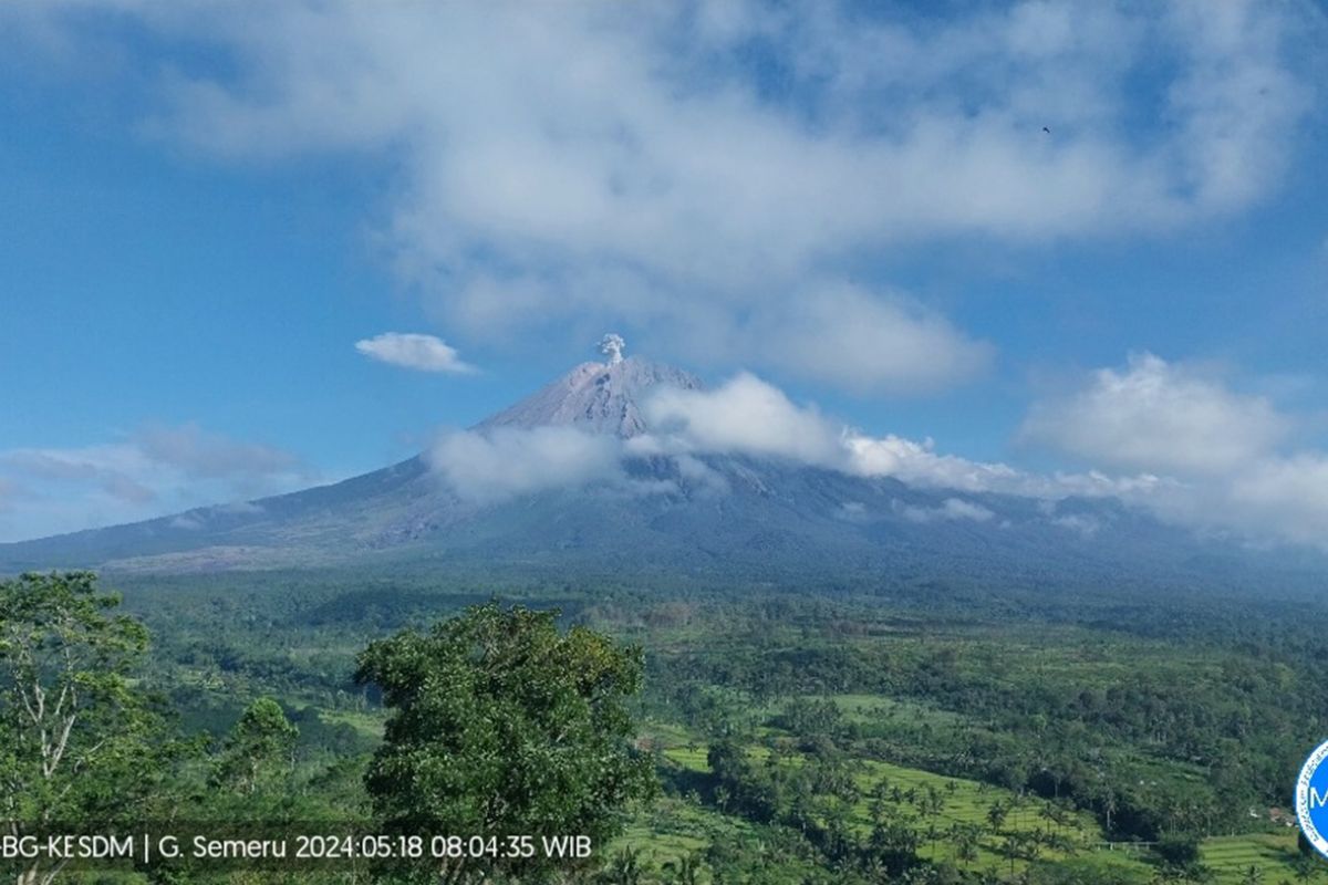 Petugas catat Gunung Semeru enam kali erupsi pada Sabtu pagi