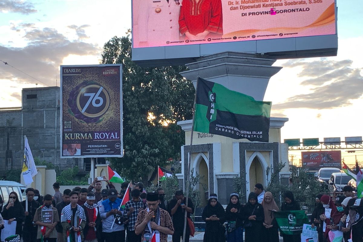Sejumlah organisasi gelar aksi solidaritas bela Palestina di Gorontalo
