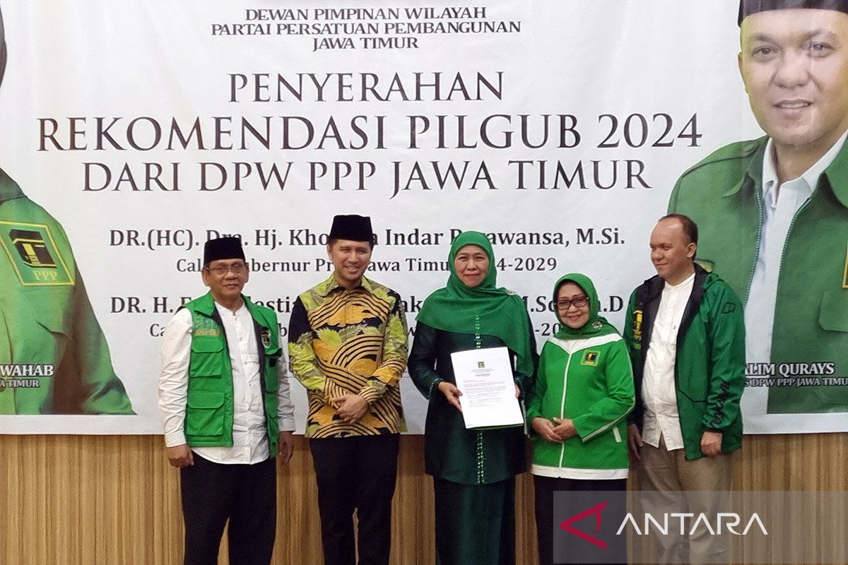 PPP Jatim menyerahkan rekomendasi Pilkada 2024 ke Khofifah-Emil