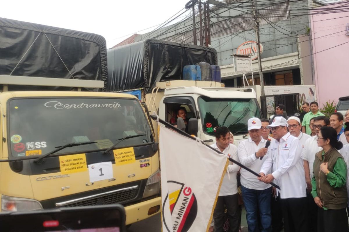 Gebu Minang salurkan paket sembako untuk korban bencana di Sumbar