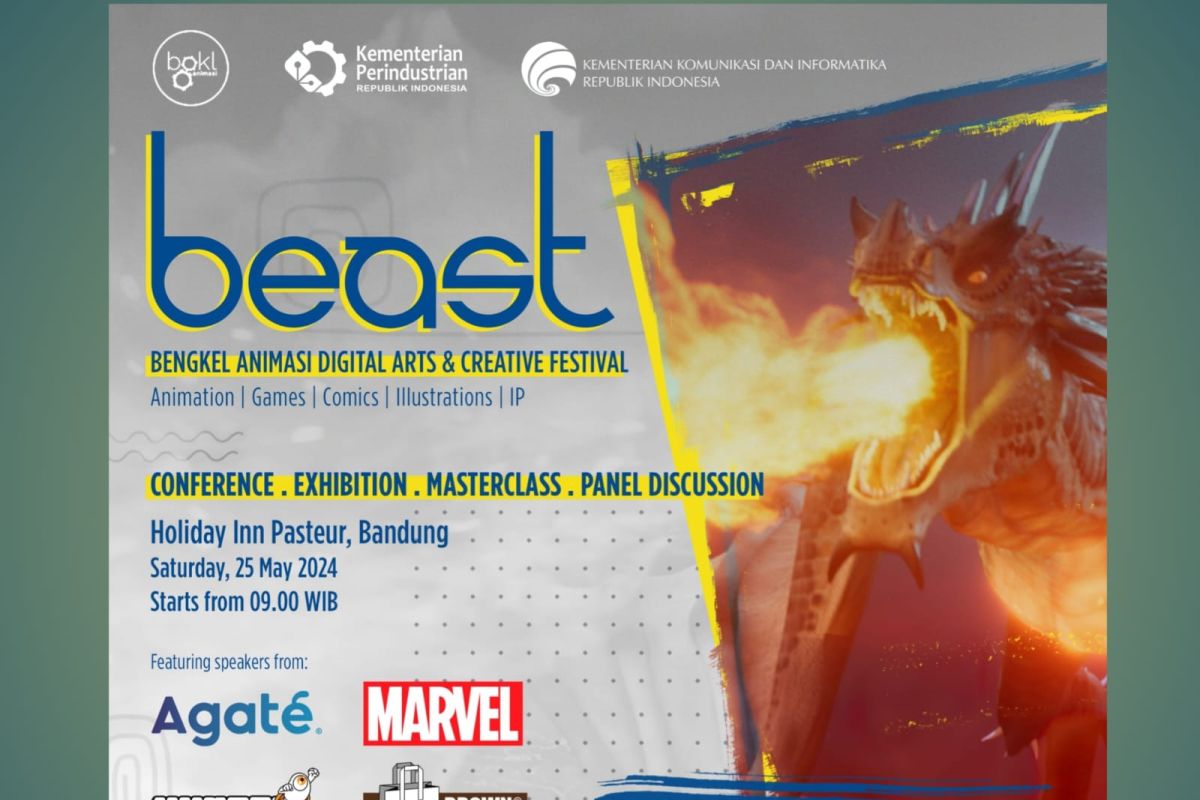 Bengkel Animasi Digital Art & Creative Festival (BEAST) 2024 is going back to Bandung