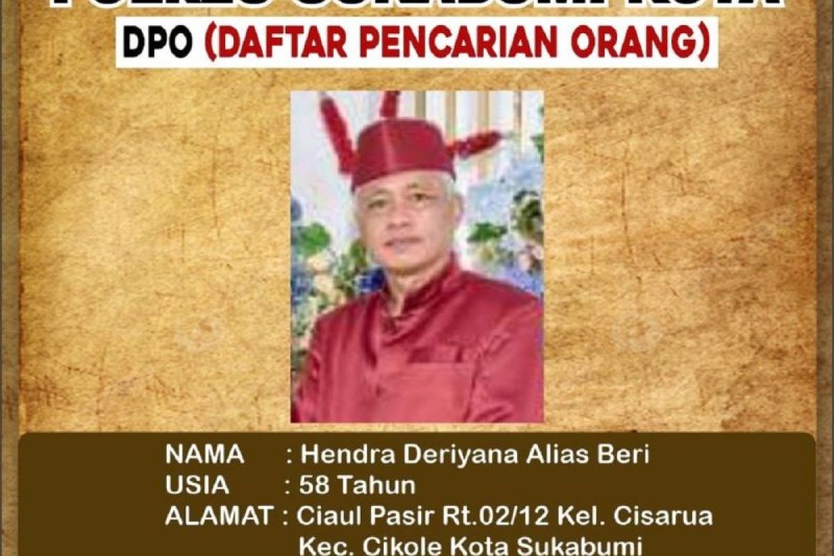 Polres Sukabumi Kota sebar identitas dan foto DPO kasus penganiaya perias pengantin