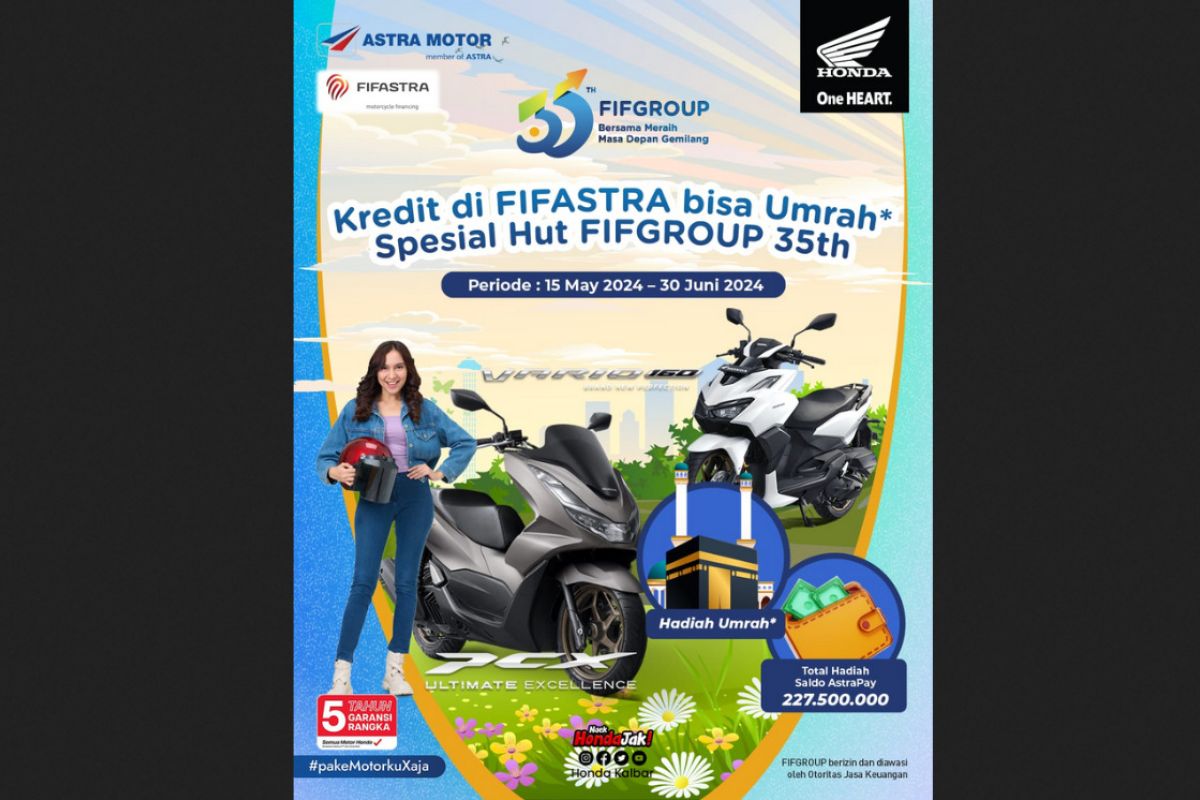 Kredit motor berhadiah umroh gratis bersama FIFASTRA