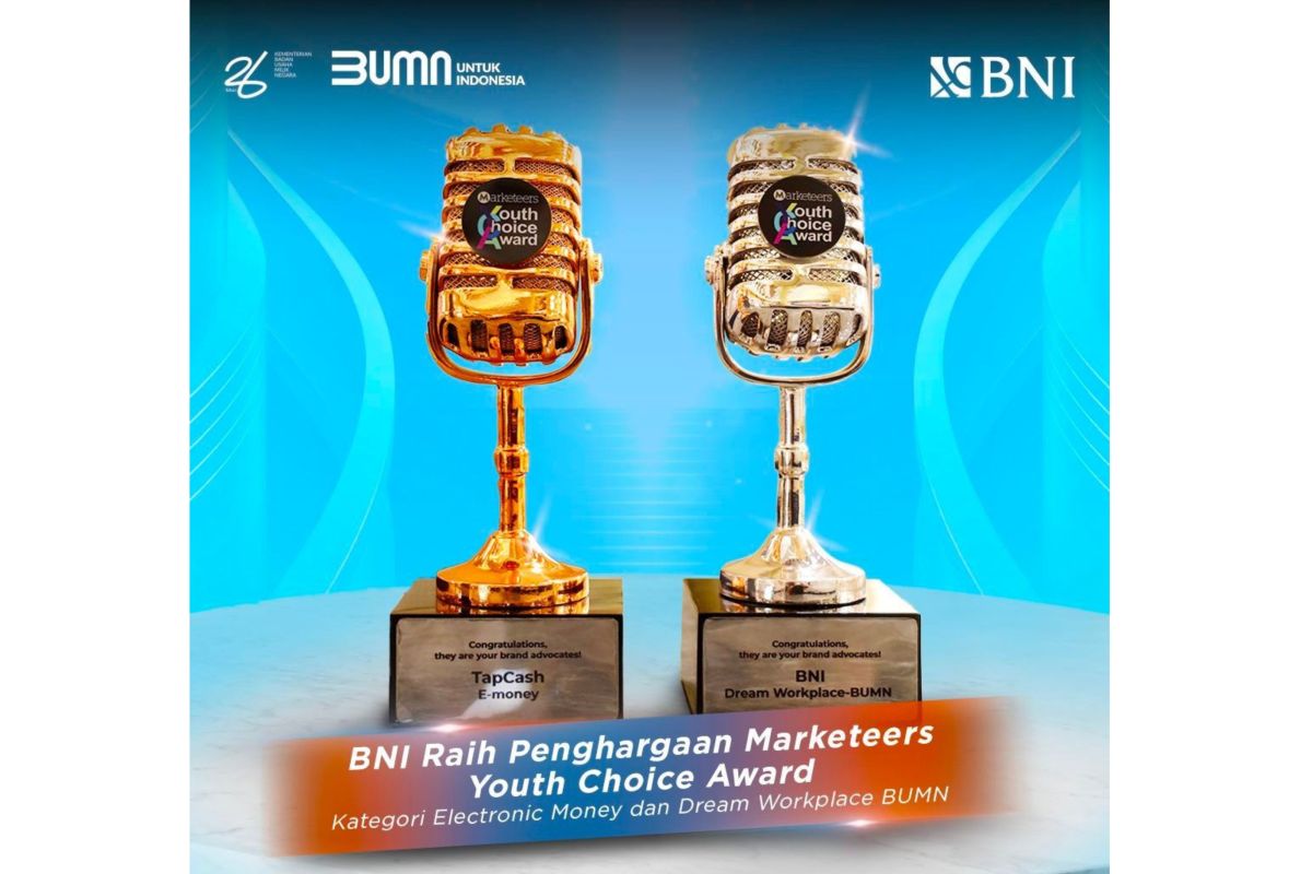 BNI Raih Dua Penghargaan Marketeers Youth Choice Award 2024 - ANTARA News