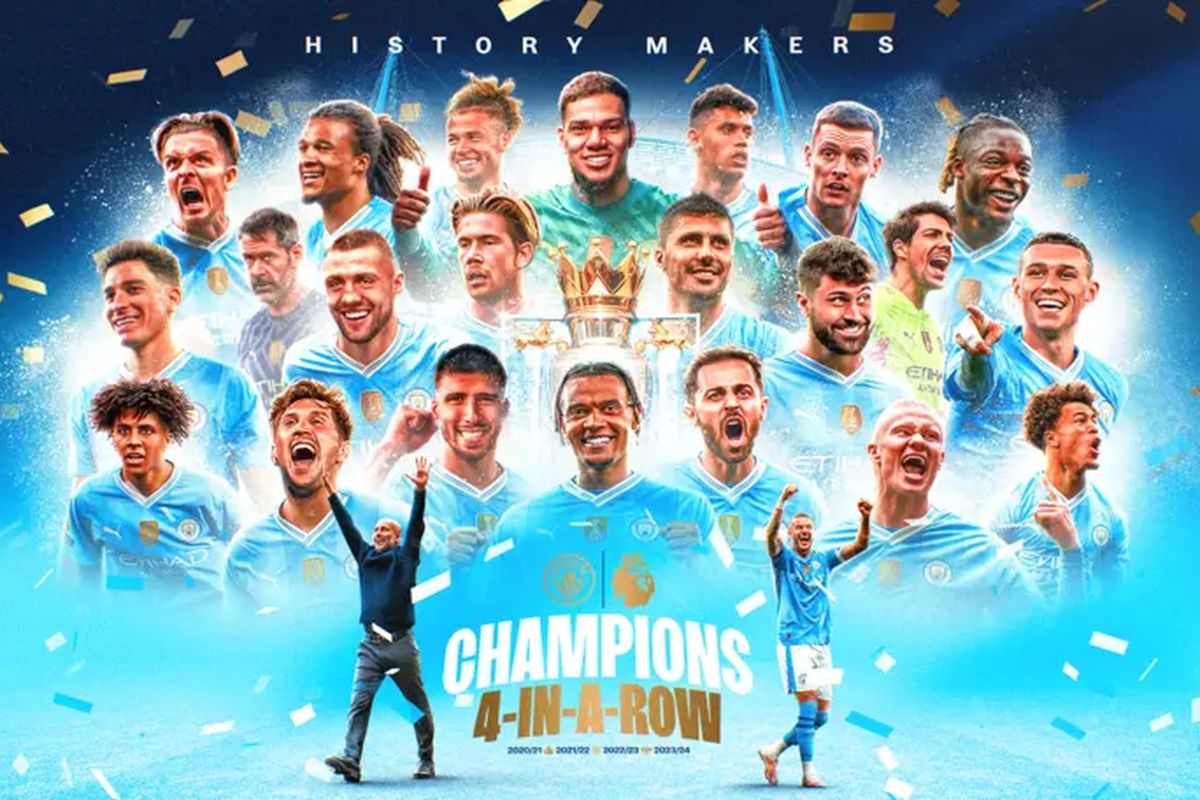 Ini kunci sukses Manchester City juara liga empat kali berturut-turut