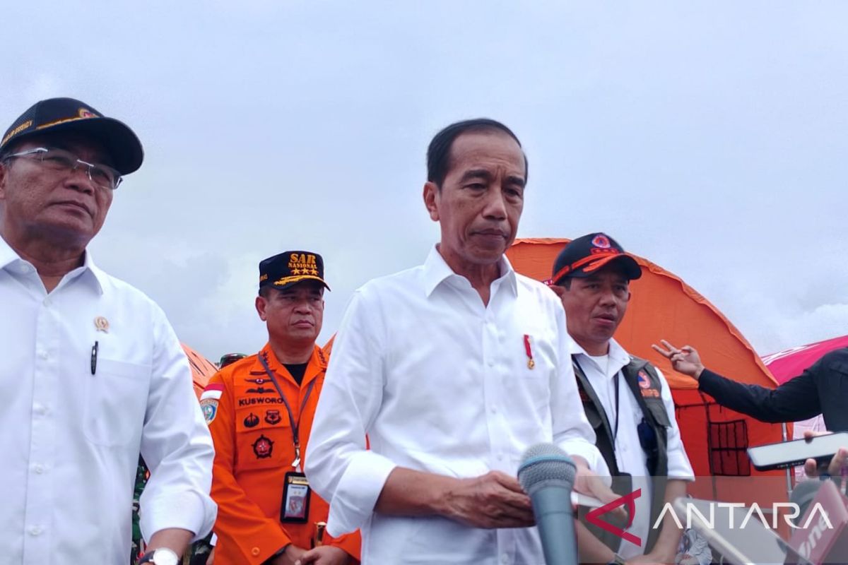 Presiden tinjau lokasi bencana di Agam, Sumatera Barat