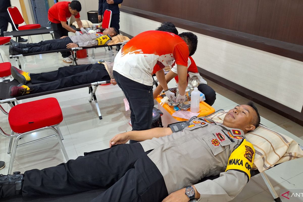 Polres bantu penuhi kebutuhan darah di Kabupaten OKU