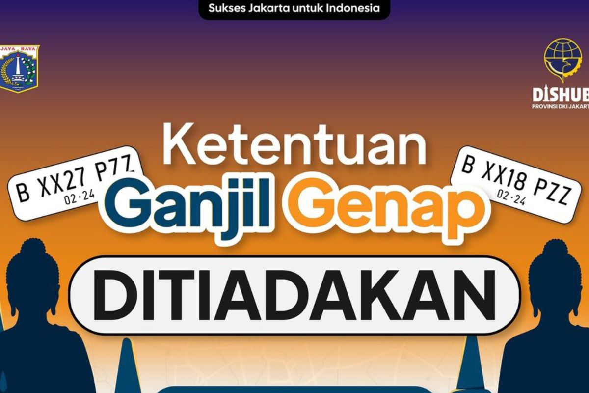 Dishub DKI tiadakan ganjil-genap pada 23-24 Mei