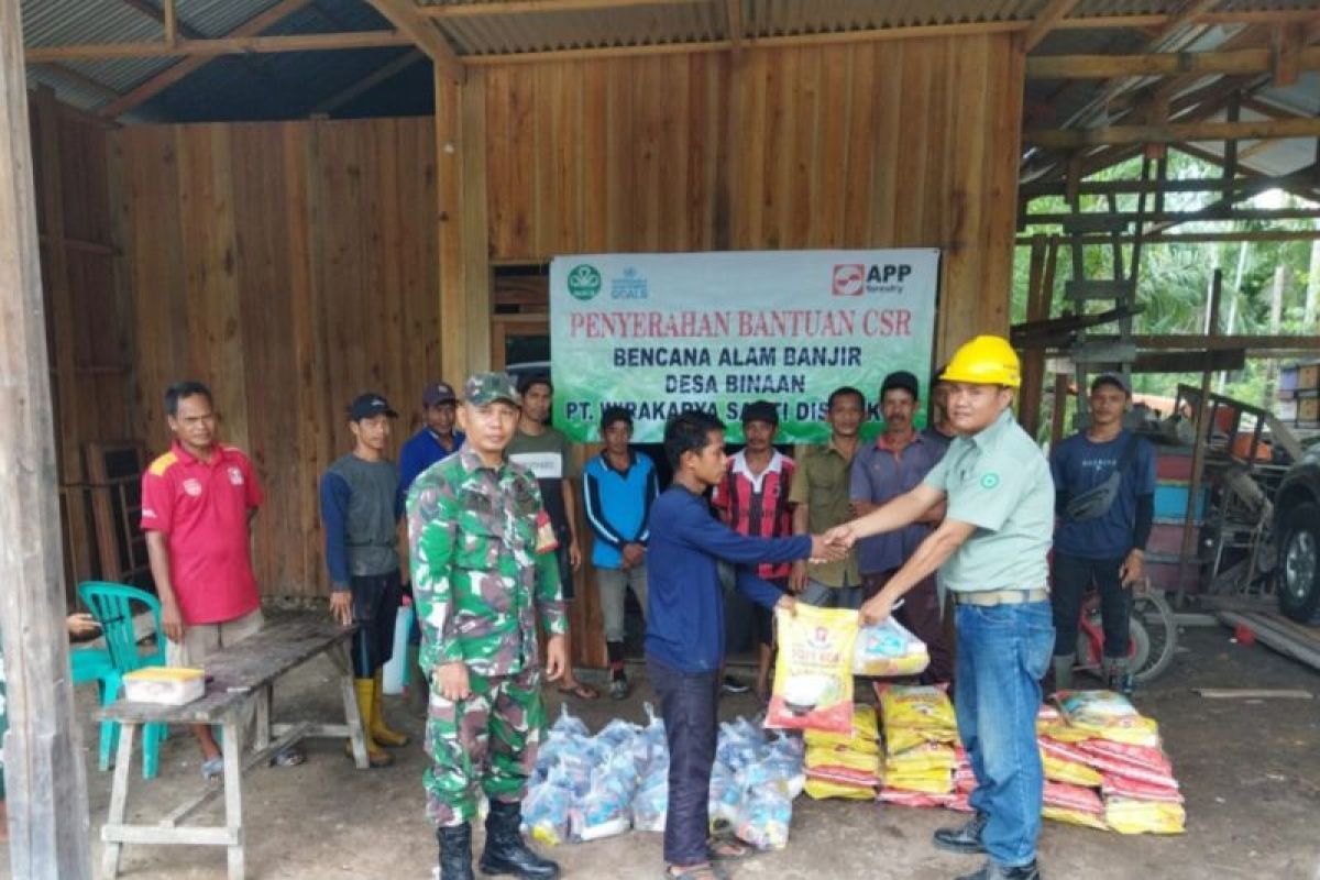 WKS salurkan bantuan bahan pangan kepada korban banjir wilayah Ilir Tanjabbar