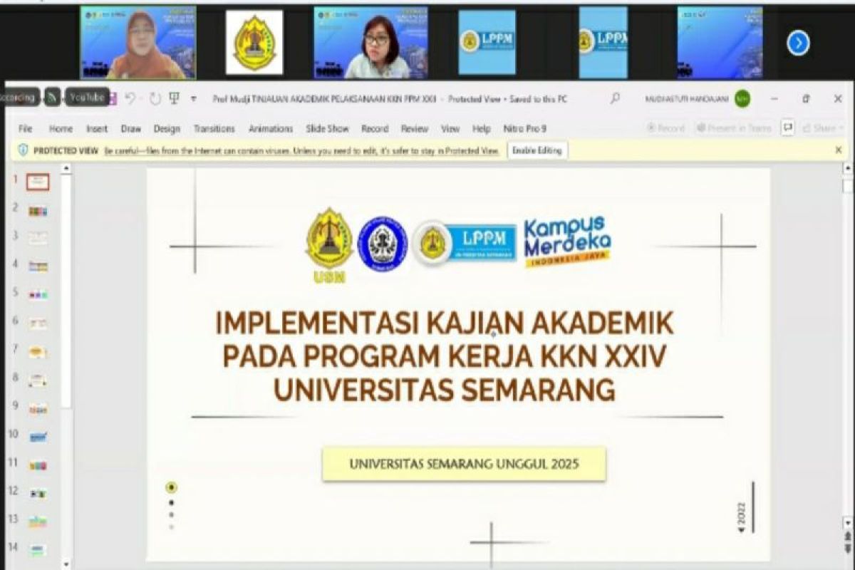 1.333 mahasiswa USM ikuti pembekalan KKN PPM XXIV