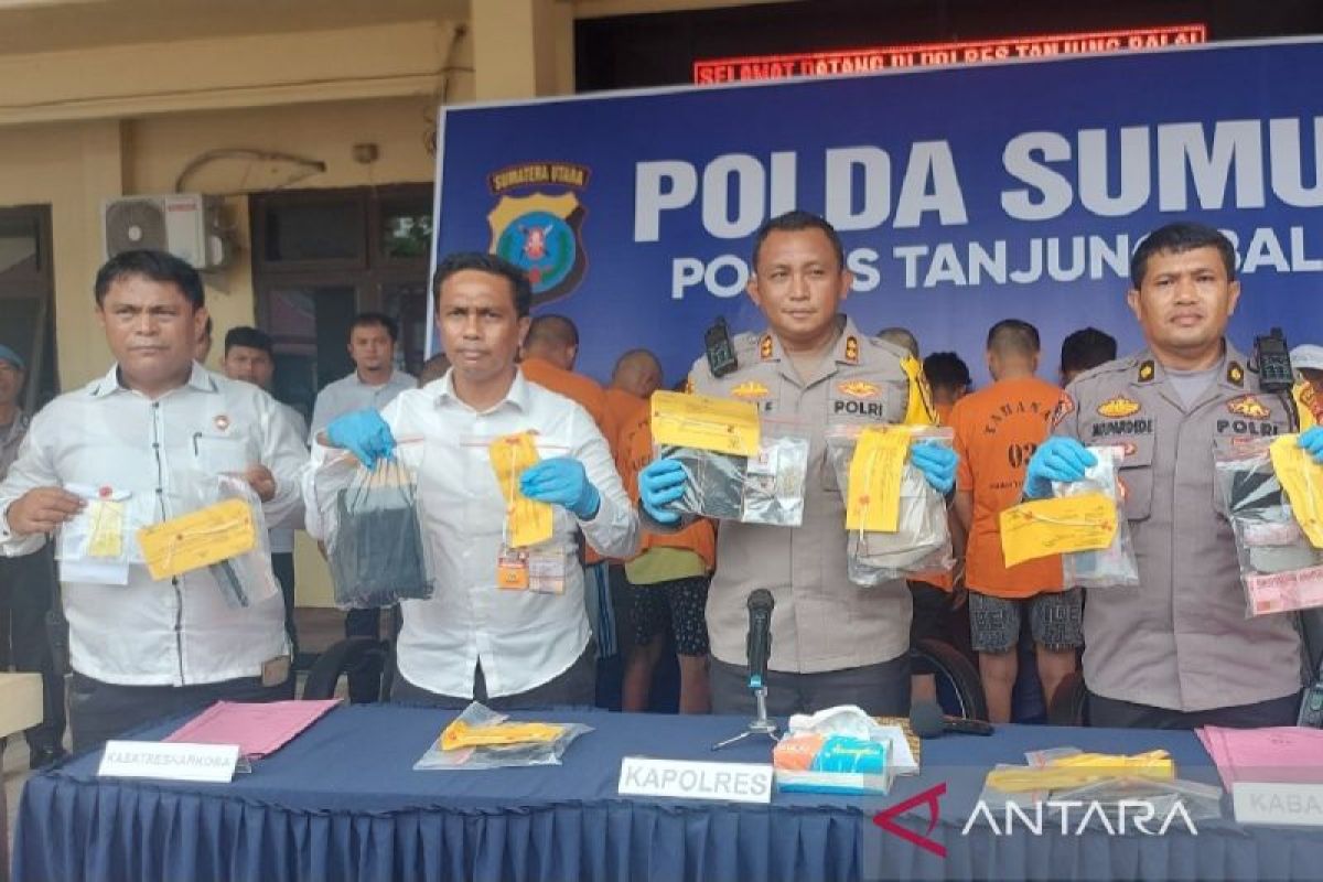 21 hari, Satres Narkoba Polres Tanjung Balai ungkap 14 kasus narkotika