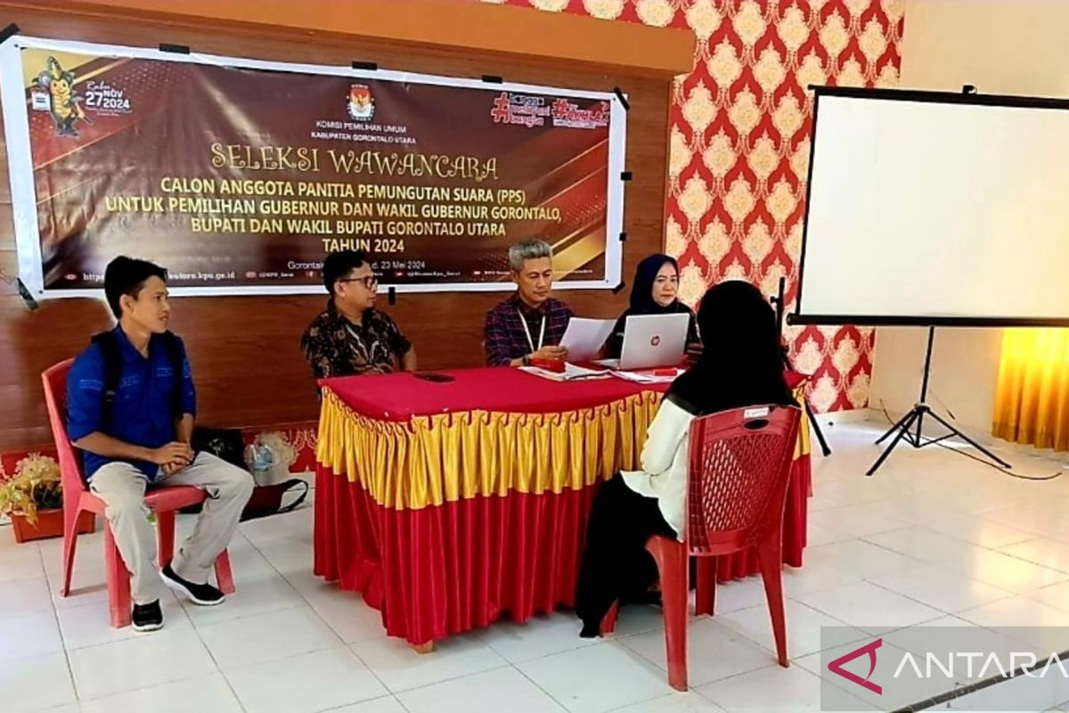 KPU Gorontalo Utara lakukan seleksi 649 calon anggota PPS