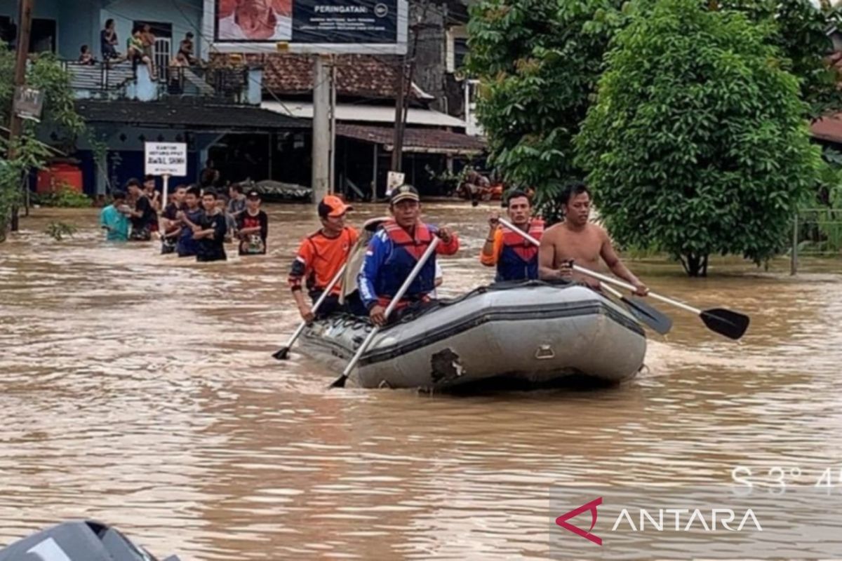 Empat desa di Sumatera Selatan terendam banjir luapan Sungai Enim