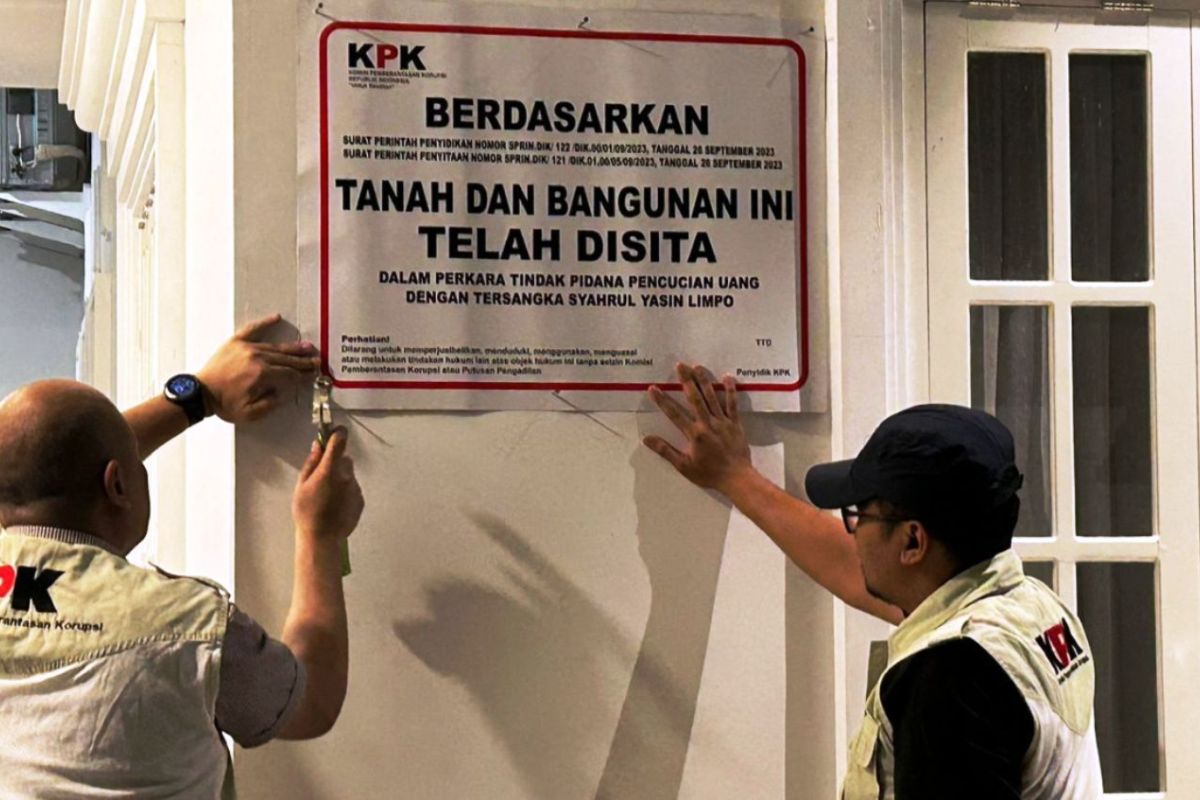 KPK menemukan adanya pihak tutupi papan sita di rumah Syahrul Yasin Limpo