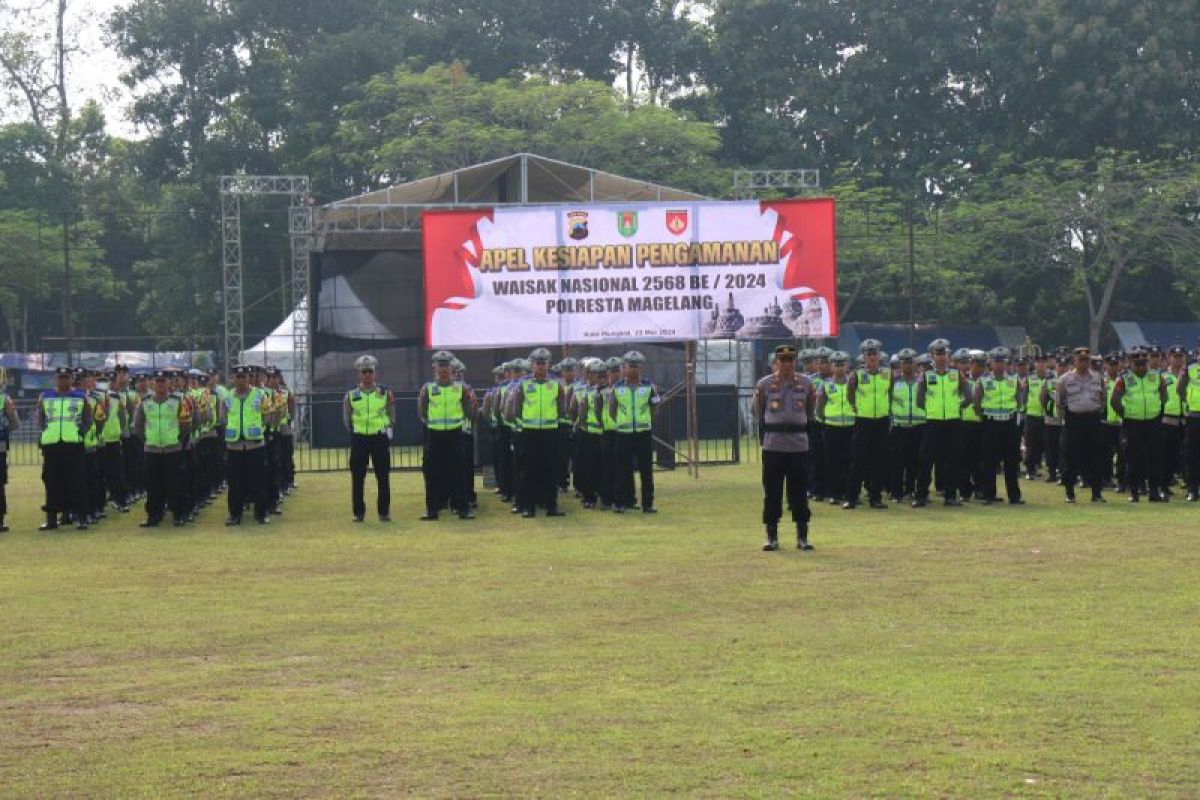 Perayaan Waisak di Borobudur, 866 personel diturunkan