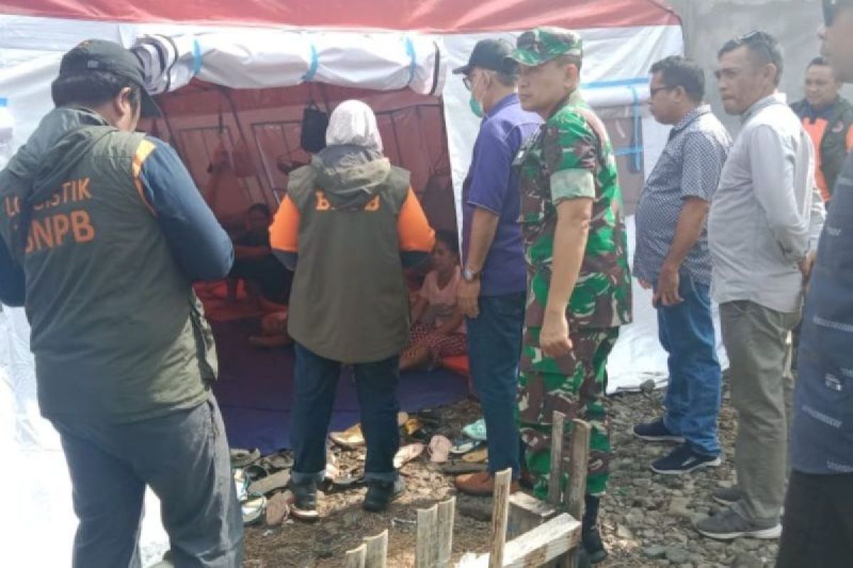 BNPB cek kondisi pengungsian warga korban erupsi Gunung Ibu