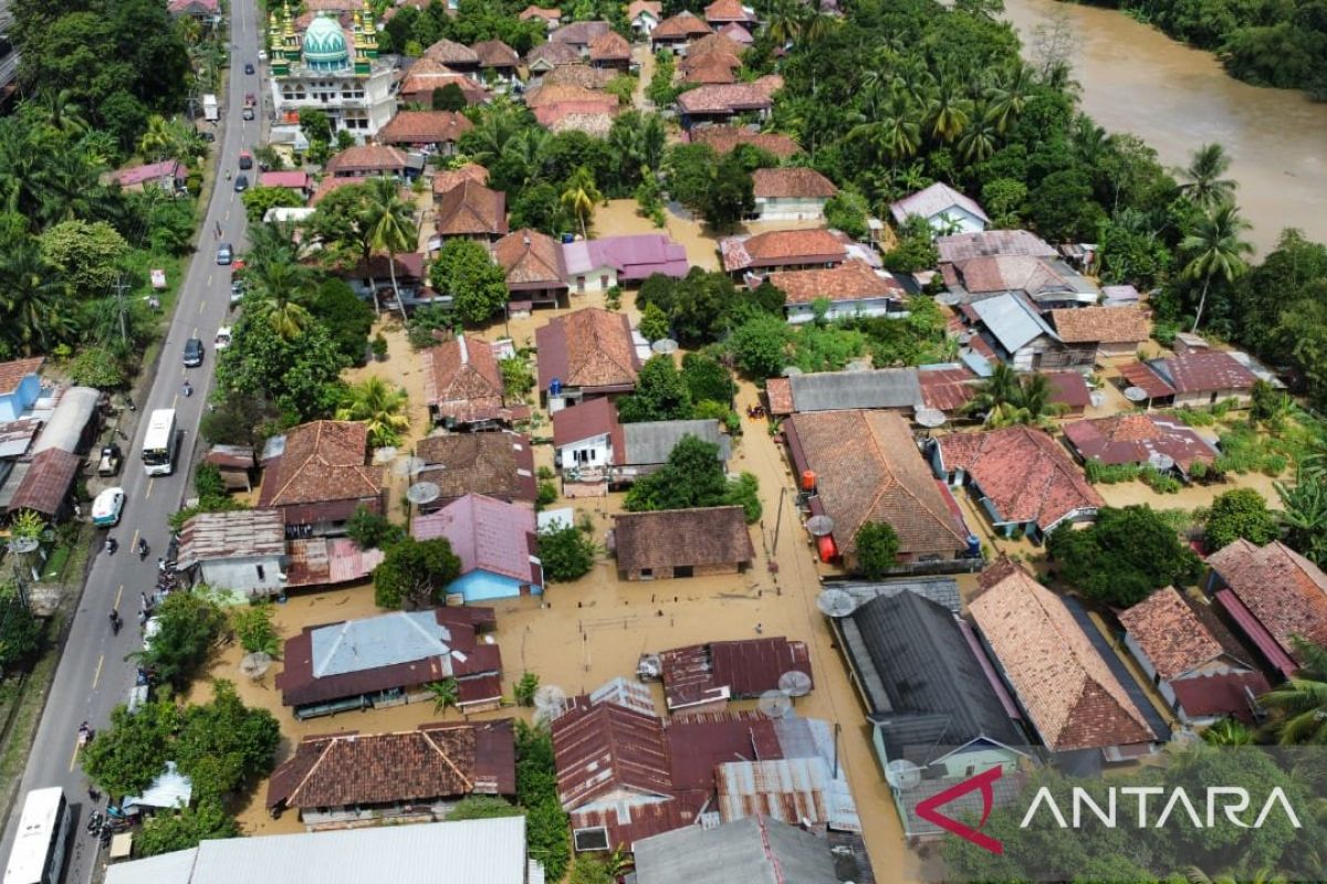 BPBD sebut banjir di Tanjung Enim mulai surut