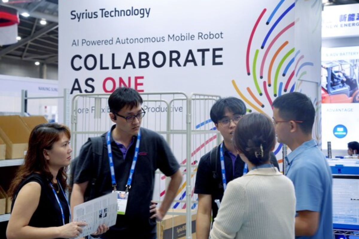 Solusi logistik "one-stop AMR on-site" dipamerkan Syrius Technology di CeMAT South East Asia 2024