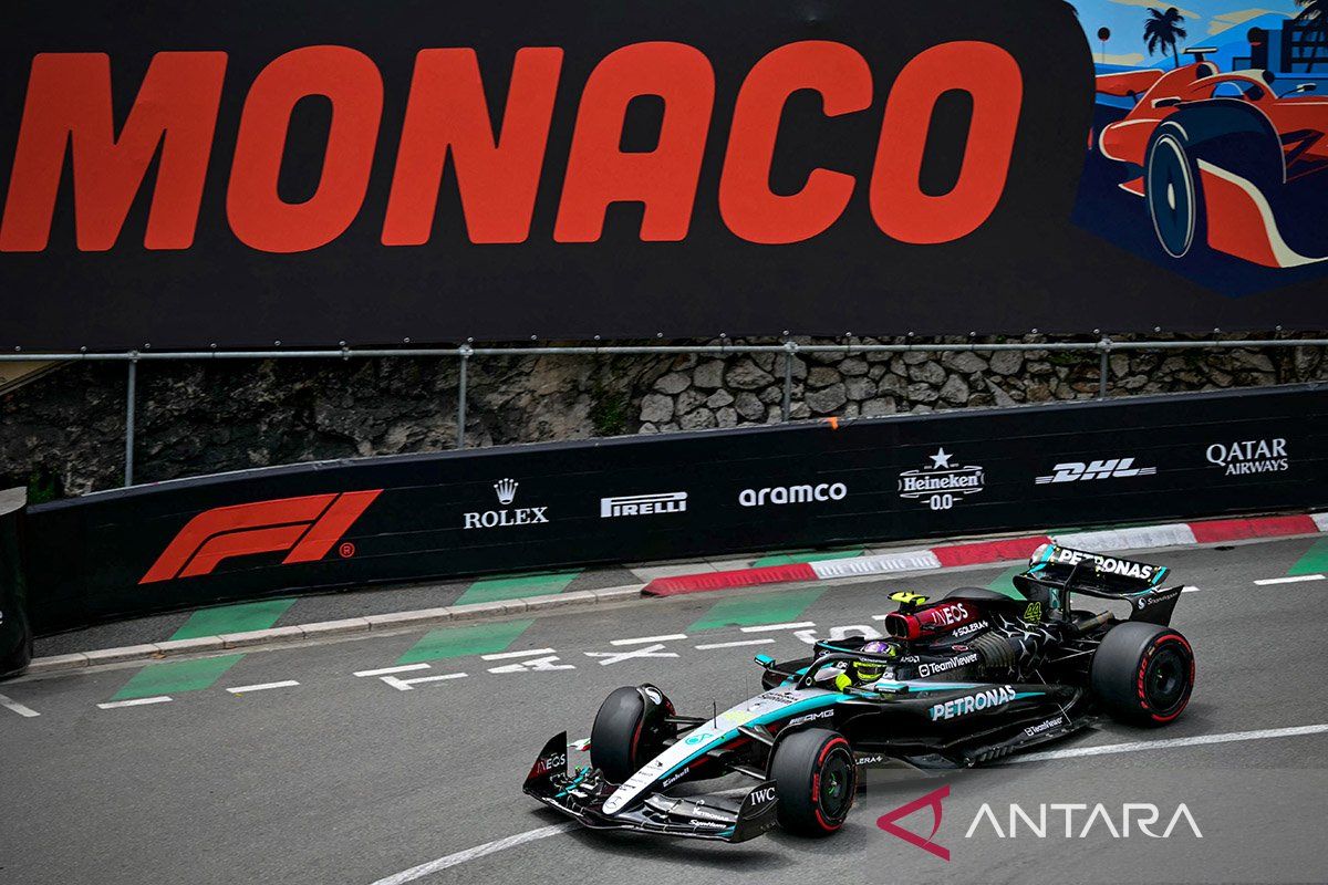Hamilton dan Lecrerc jadi yang tercepat pada practice 1 dan 2 Monaco