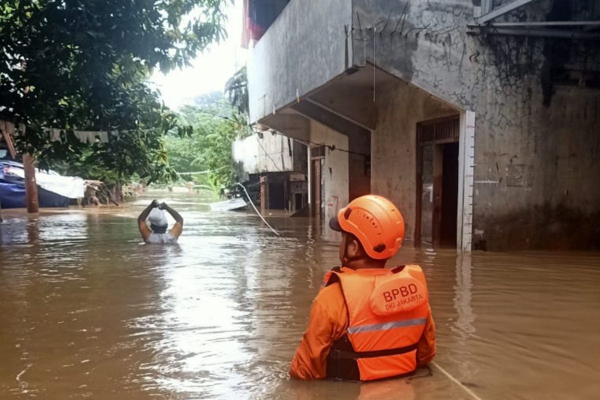 BPBD DKI: Terkini genangan banjir landa 63 RT pada Sabtu siang