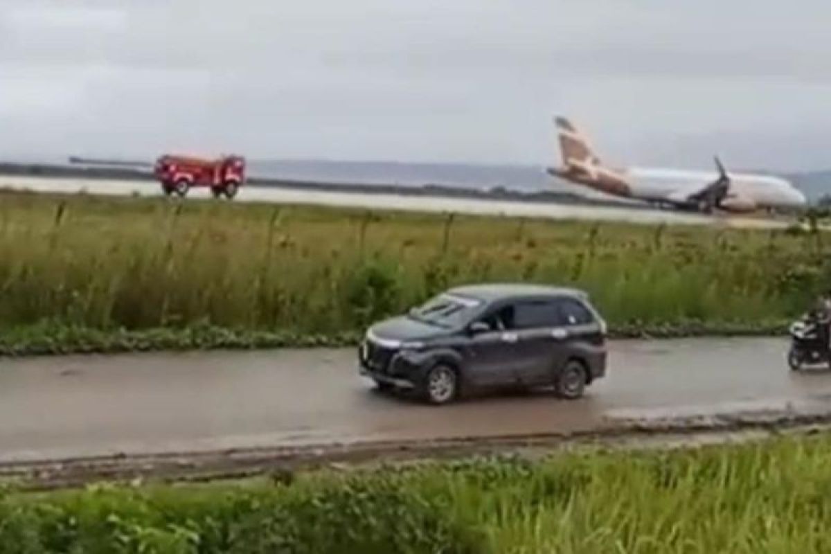 Super Air Jet sampaikan alasan pesawat tergelincir di Bandara Weda