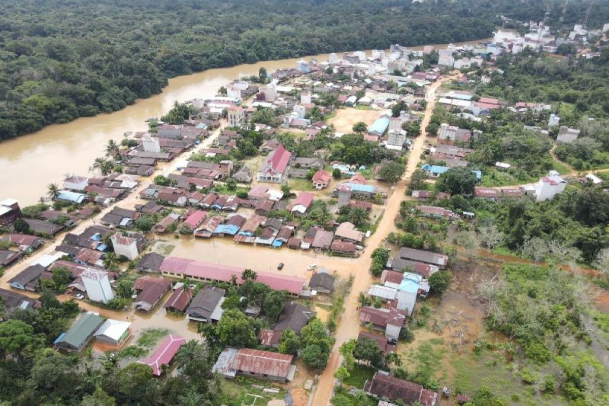 Banjir di utara Kotim meluas rendam belasan desa