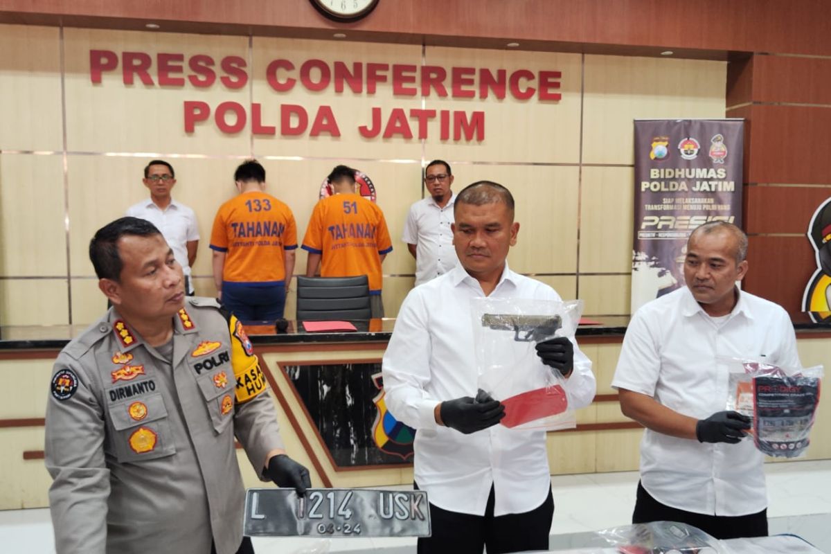 Polda Jatim tangkap tiga orang pelaku penembakan di Surabaya