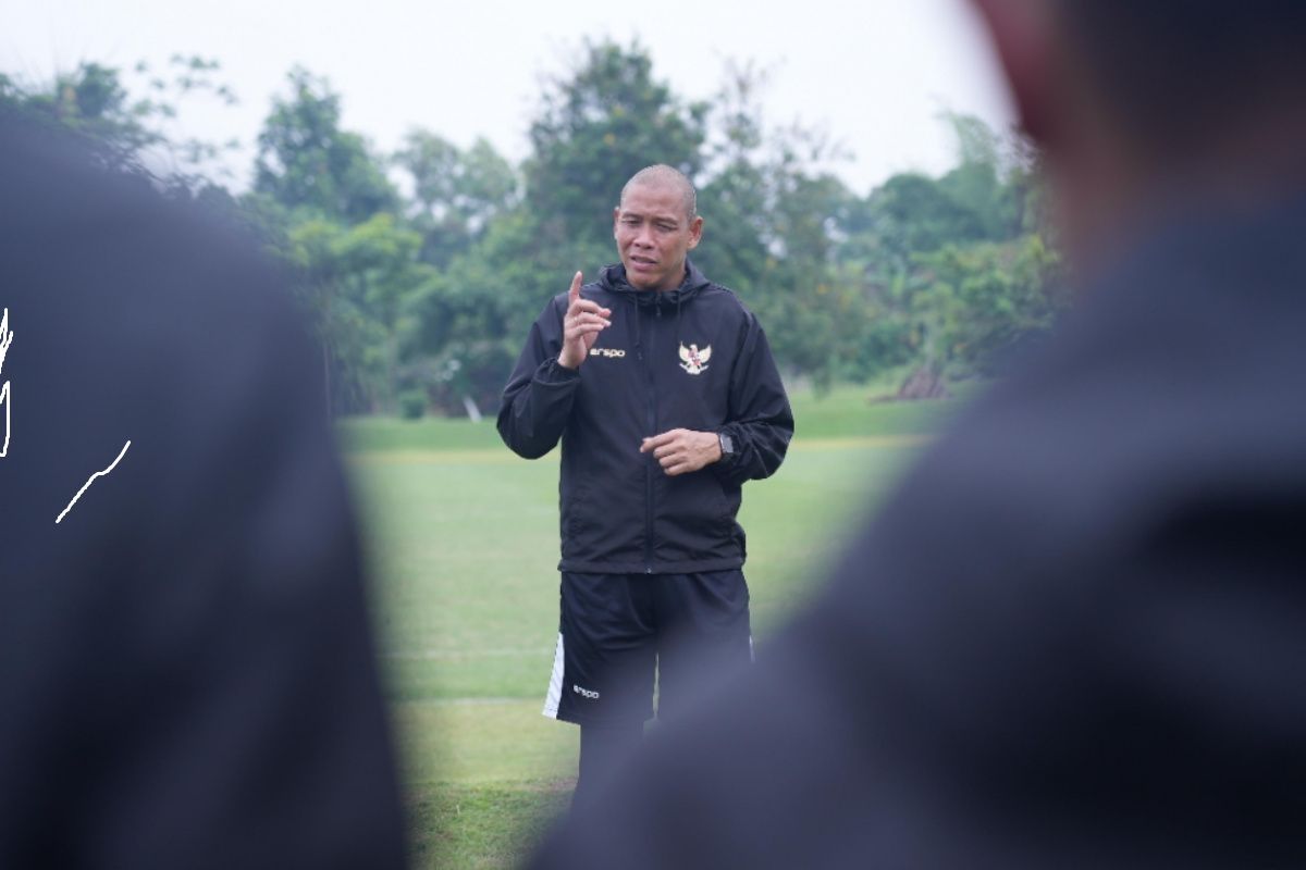 Uji coba timnas U-16, Nova Arianto mengaku hanya ingin lihat etos kerja pemain