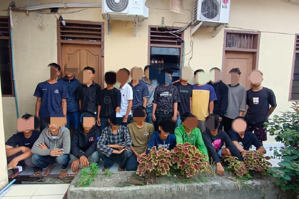 Polisi ringkus 22 remaja geng motor akan tawuran di Deli Serdang